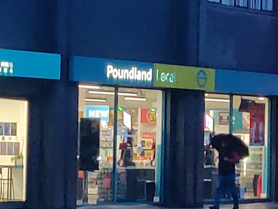 A London grocery store named Poundland.